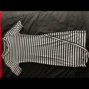 Black & White asymmetrical dress